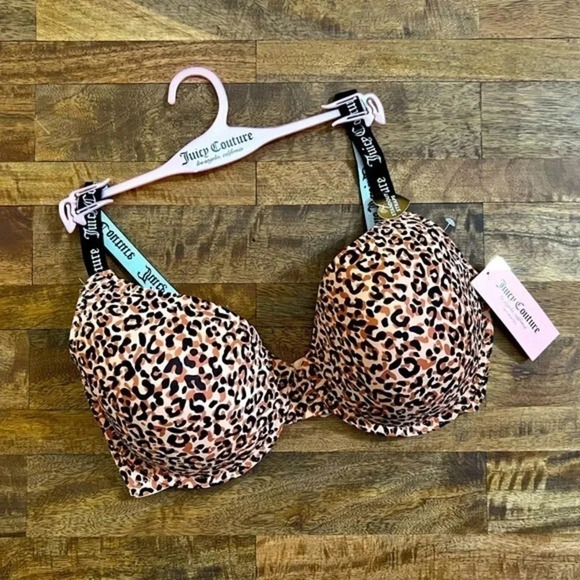 Juicy Couture Other - NWT Juicy Couture Leopard‎ Print Underwire Bra